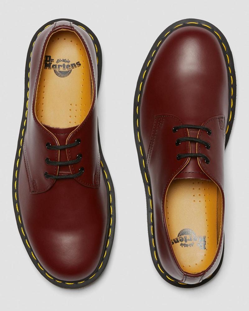 Men's Dr Martens 1461 Smooth Leather Oxfords Shoes Pink / Red | AU 603ILH